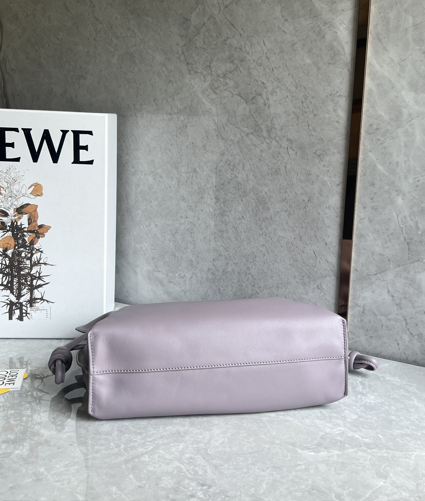 Loewe Medium Flamenco Clutch in Nappa Calfskin Light Purple